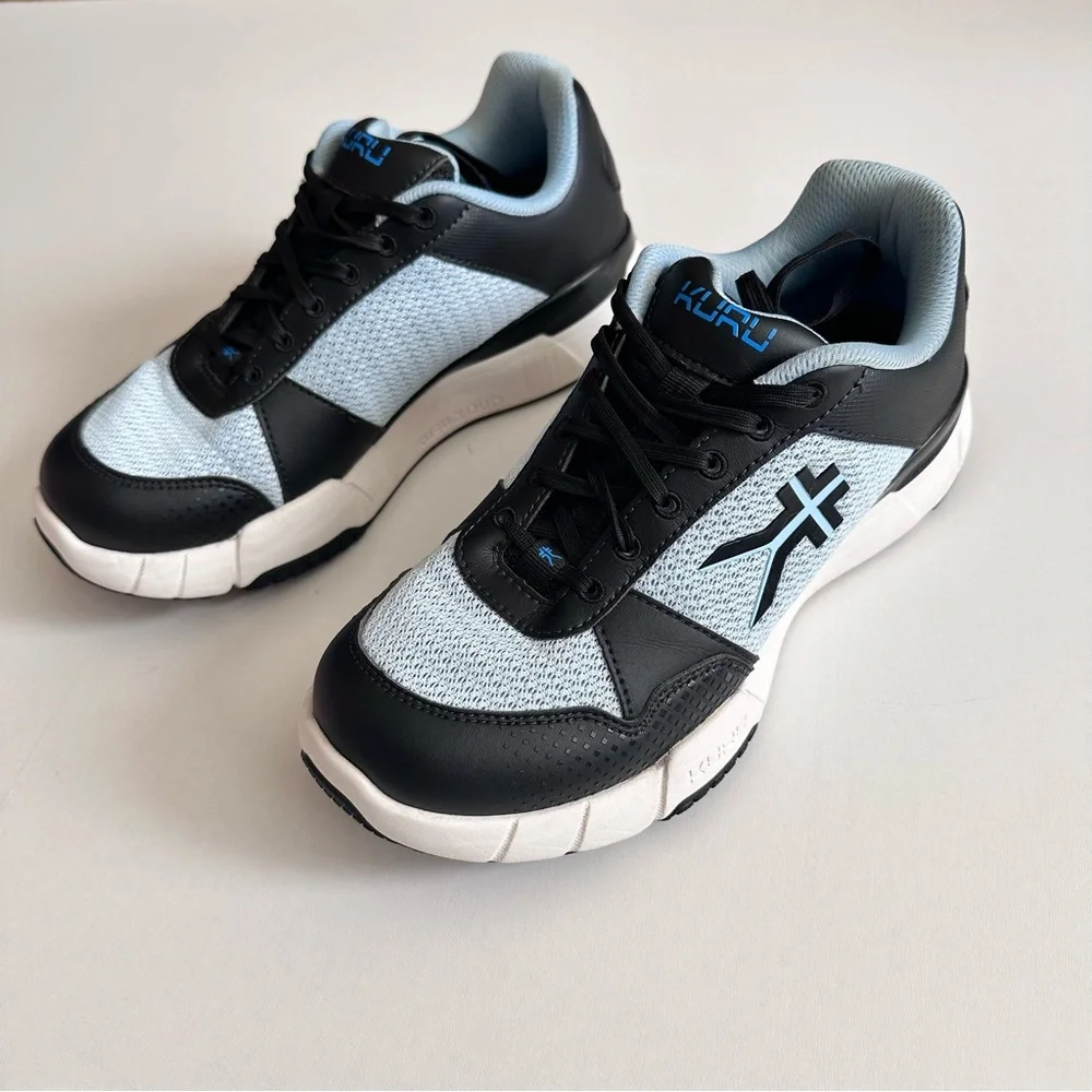 KURU Quantum Walking Shoes Blue Black Size 9 Wide - Picture 2 of 6